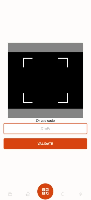 QR code scanner for quick check-in